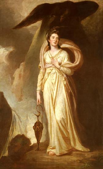 George Romney Elizabeth Harriet Warren (Viscountess Bulkeley) as Hebe oil painting picture